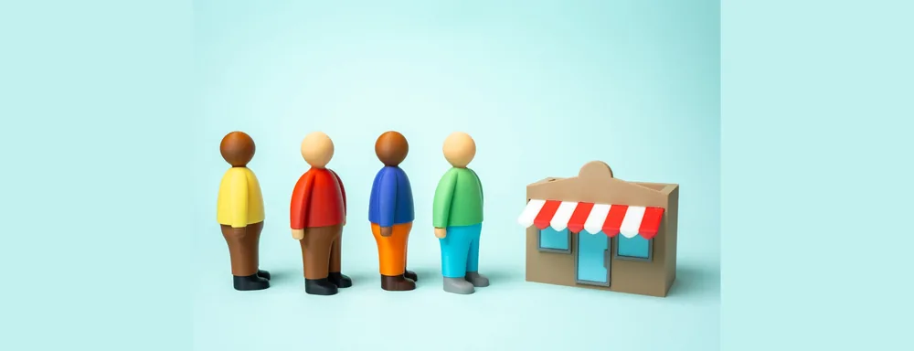 Customers arriving at a local business — the result of Google Ads